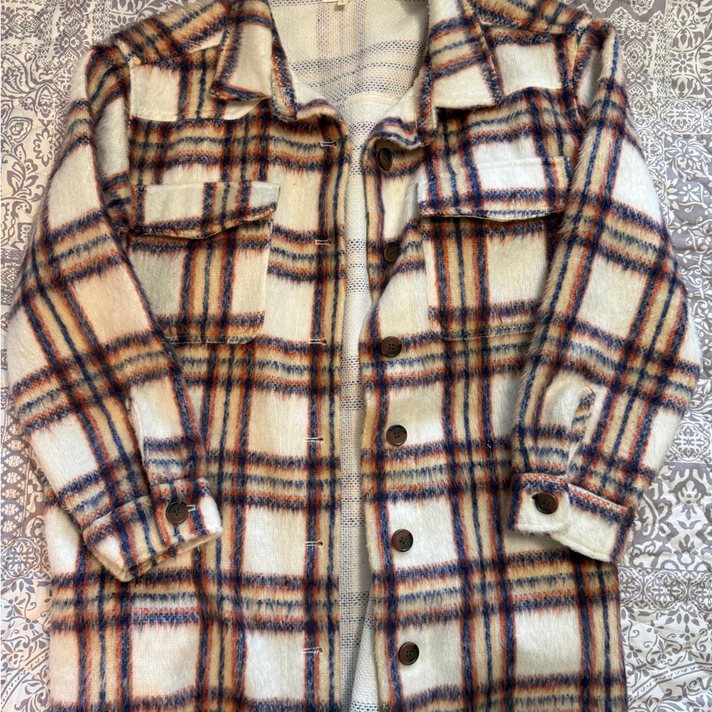Maurices Cozy Plaid Shirt Jacket